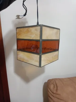 Lámpara de techo de cristal