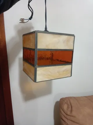 Lámpara de techo de cristal