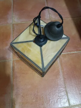 Lámpara de techo de cristal