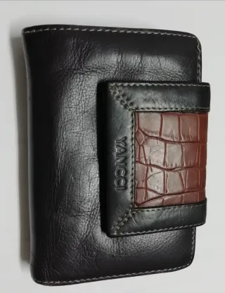 Cartera Yancci Piel Marrón