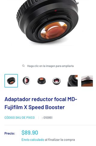 Adaptador Speedbooster PIXCO MD-FX Turbo