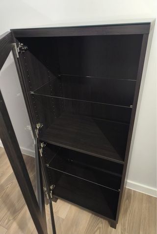 Vitrina Besta 2 puertas Negro Cristal Ikea