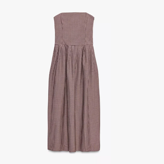 Vestido Zara con etiqueta y medidas cuadros vichy