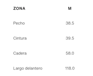 Vestido Zara con etiqueta y medidas cuadros vichy