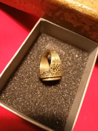 Anillo Plata Ley Carnolina Negra Talla 20