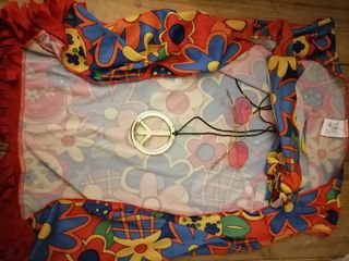 Disfraz Hippie Chica Talla M
