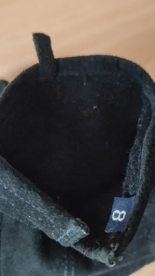 Guantes negros para mujer de terciopelo