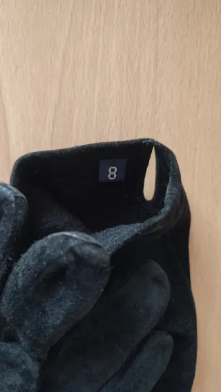 Guantes negros para mujer de terciopelo