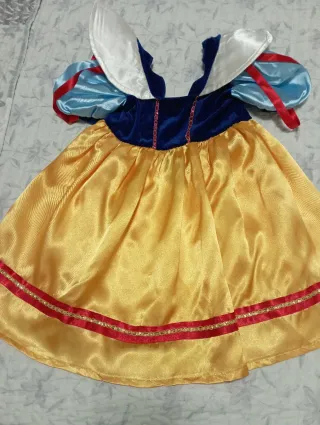 Disfraz infantil princesa amarillo y azul