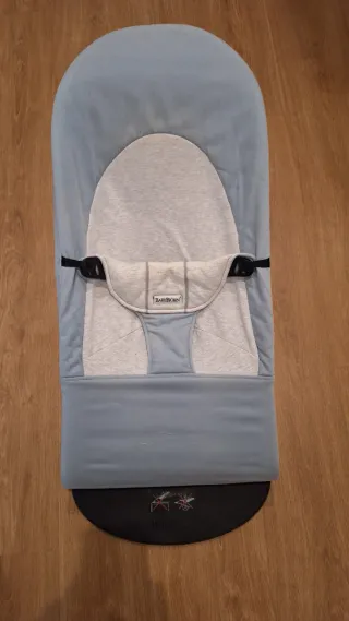 Hamaca bebe o niño Babybjorn azul y gris