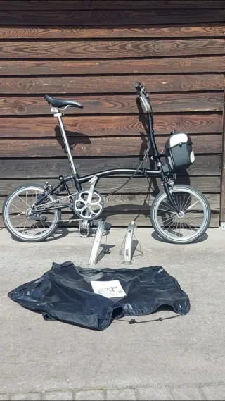 Bicicleta Plegable Brompton H6L Negra