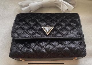 Bolso Guess Negro Pelito Nuevo