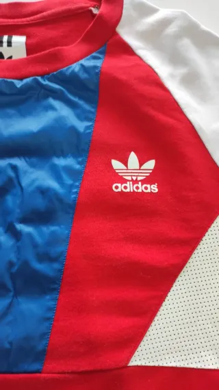 Sudadera Adidas Roja y Blanca