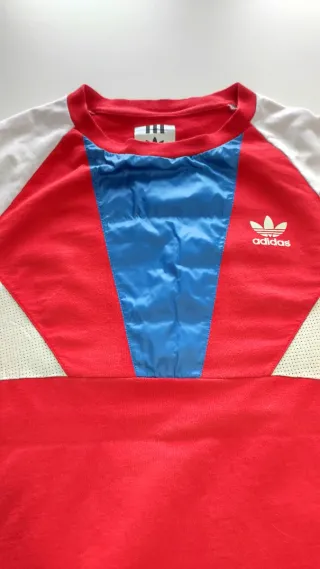 Sudadera Adidas Roja y Blanca