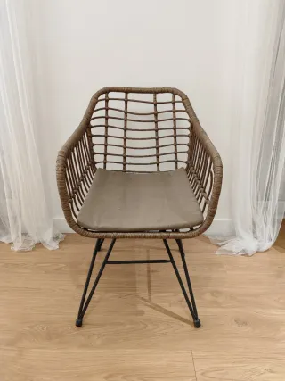 Conjunto 4 sillas sillones exterior/interior