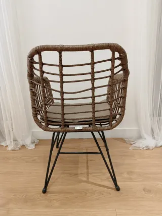 Conjunto 4 sillas sillones exterior/interior