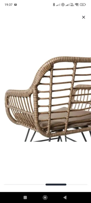 Conjunto 4 sillas sillones exterior/interior