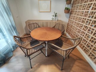 Conjunto 4 sillones exterior/interior