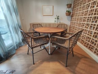 Conjunto 4 sillones exterior/interior
