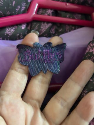 Anorak morado con cinturón