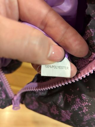 Anorak morado con cinturón