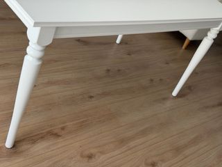 Mesa comedor extensible blanca, mod. Rosentorp.