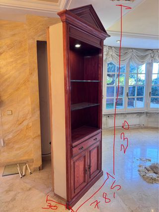 Mueble de salón madera maciza