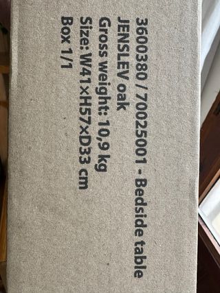 Mesita de Noche JENSLEV Roble A41xA57xF33cm 11kg