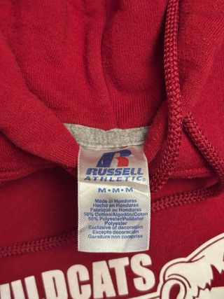 Felpa Russell Athletic Rossa Taglia M vintage