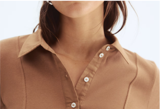 Camiseta marrón manga corta