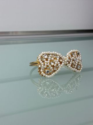 Aderezo fallero oro y blanco