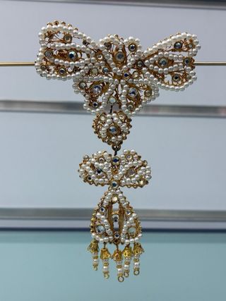 Aderezo fallero oro y blanco