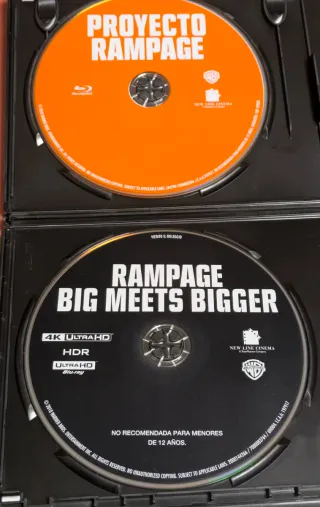 Proyecto Rampage 4K UHD Blu-ray