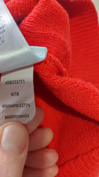 Jersey Tommy Hilfiger Rojo Talla L