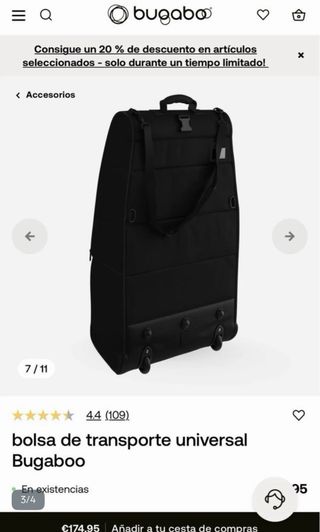 Funda de transporte Bugaboo