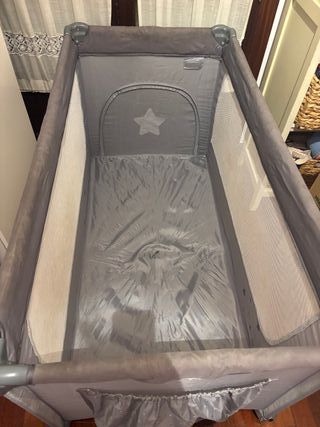 cuna de viaje y colchon biscoelastico