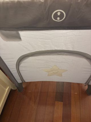 cuna de viaje y colchon biscoelastico