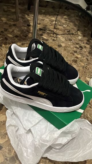 Puma Suede XL Talla 42 Negro/Blanco
