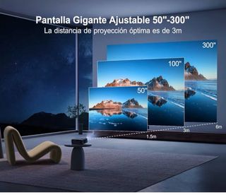 Proyector WiMiUS WiFi Bluetooth Negro