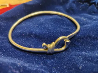 Pulsera artesana nudo plata
