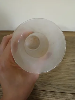 Vaso in vetro decorato