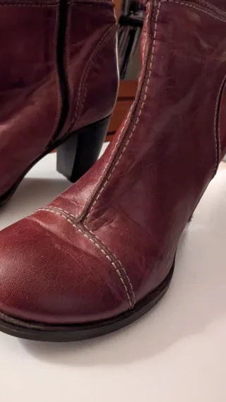 Botines BDA Piel auténtica Marrón/Rojizo