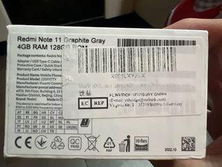 Xiaomi Redmi Note 11 Negro