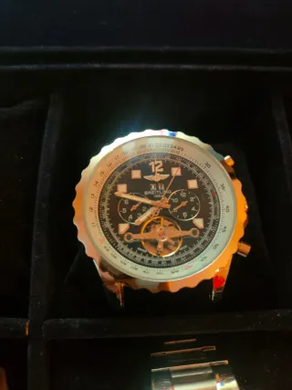 Reloj Seiko Quartz Dorado Negro