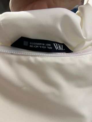 Mono Zara Blanco Talla L