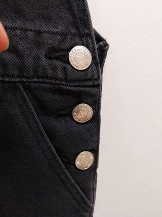 Peto vaquero negro Mango Talla M