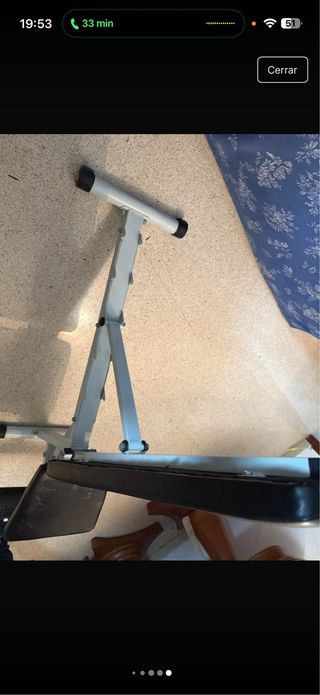 Banco de pesas ajustable