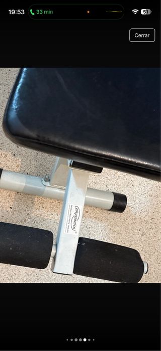 Banco de pesas ajustable