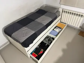 Cama nido 2m X 90 cm con cajones y colchón