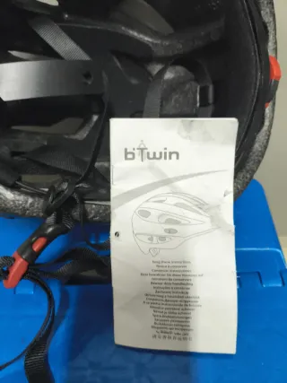 Casco de Bicicleta Negro y Blanco talla L